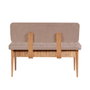 Hanah Home Banco Pino Atlántico, Piedra, 110x85x46 cm